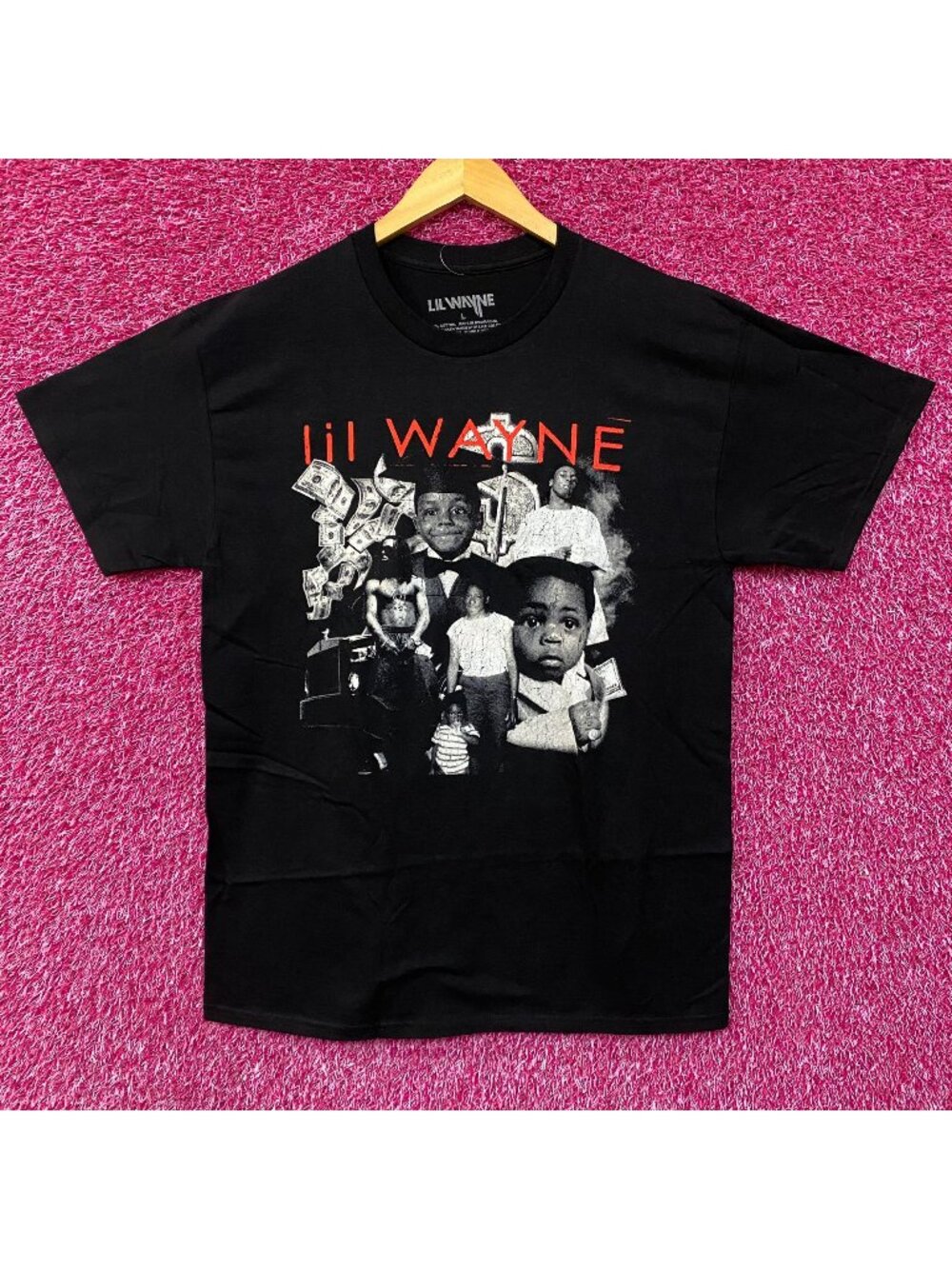 Lil Wayne The Carter Album Covers Graphic Design T-shirt Large